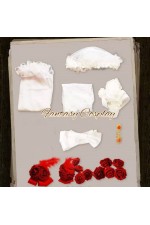 Identity V Perfumer Crimson Bride White Formal Dress Cosplay Costume